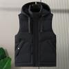 Plus Size S-8XL Waterproof Sleeveless Parka Man Waistcoat  Fashion Men's Warm Vest Hooded Korean Style Padded Coats