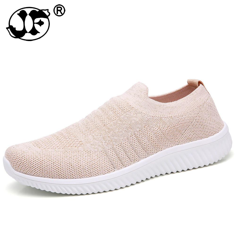 Fashion Spring Women Shoes Breathable Mesh Comfortable Flat Shoes Sneakers Women Basket Femme Ballerina Flats Shoes Hjm7