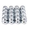 Honda "Genuine Type" 4 Hole Wheel Short Nut Chrome Plated 16 Pieces