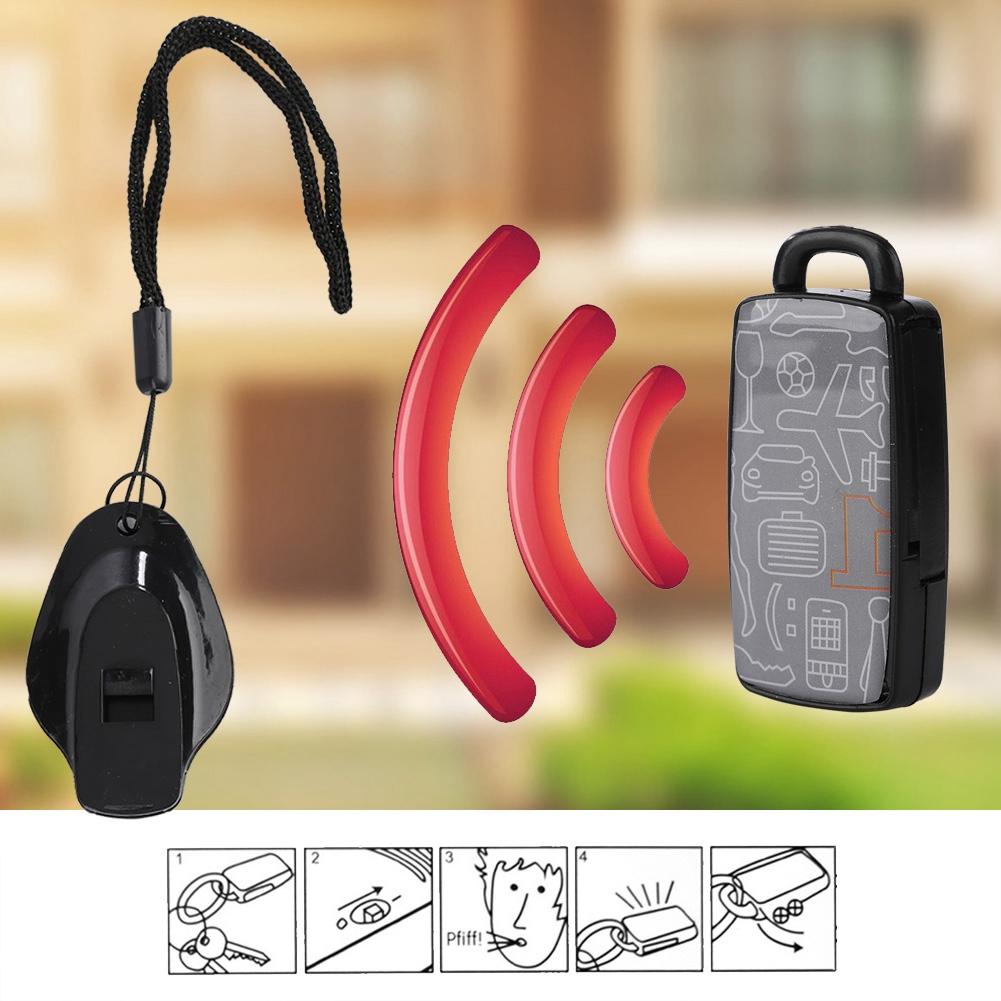 Electronic LED Whistle Key Finder Portable Anti Lost Alarm Keychain