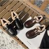 Fashionable British Style Plush Warm Loafers for Women Winter New Waterproof Garden Shoes Round Toe Thick Sole Low-top Shoes