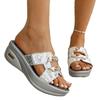 Fashion 2025 Summer New Style of Fashionable Slippers for Women Features A Flat Wedge and Cool Flip-flops, Which Are Anti-slip, Simple