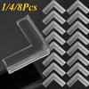 8/1PCS PVC Anti Collision Angle Pad Table Corner Protection Cover Transparent Kid Anticollision Guard Children Safety Protector