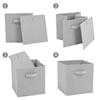 Fabric Storage Cube with Handle Large Capacity Easy Access Foldable Heavy-Duty Toys Clothes