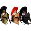 3 Pcs. Set Spartan Helmet Fully Wearable Costume Multiple Colors Decorative Gift