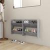 VidaXL Wall-mounted Shoe Cabinets 2 Pcs Concrete Grey 60x18x60 Cm