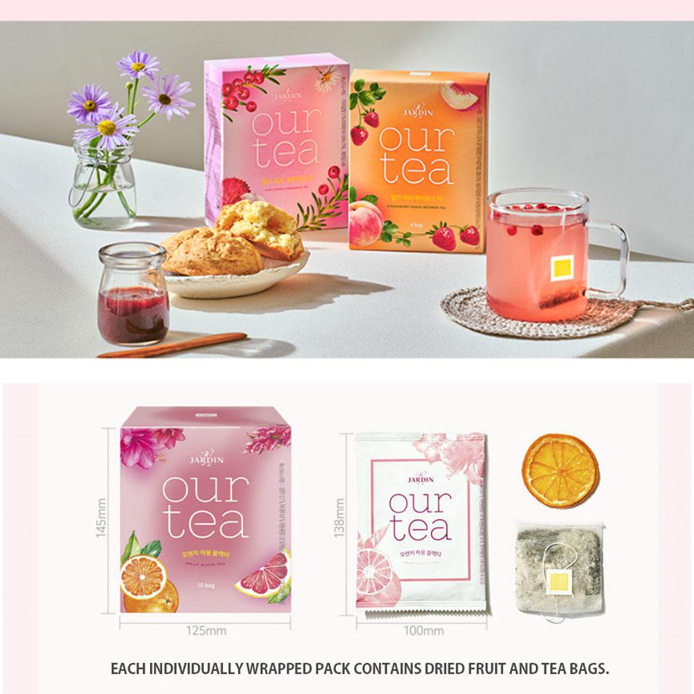 Jardin Our Tea – Korean Real Fruit Tea 8 Bags, Assorted Flavors