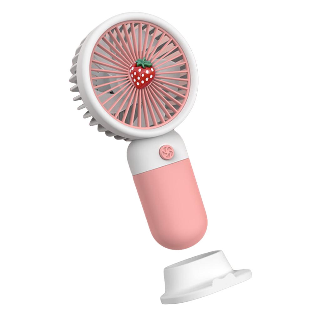 Desktop Table Cooling Fan with Detachable Base Personal Cooling Fan Cute Design Desk Cooling Face Fan for Indoor Outdoor Travel