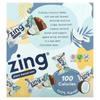 Zing Bars Plant-Based Mini Bars, with Dark Chocolate Coconut and Almond Butter, 18 Bars, 0.84 Oz (24 G) Each
