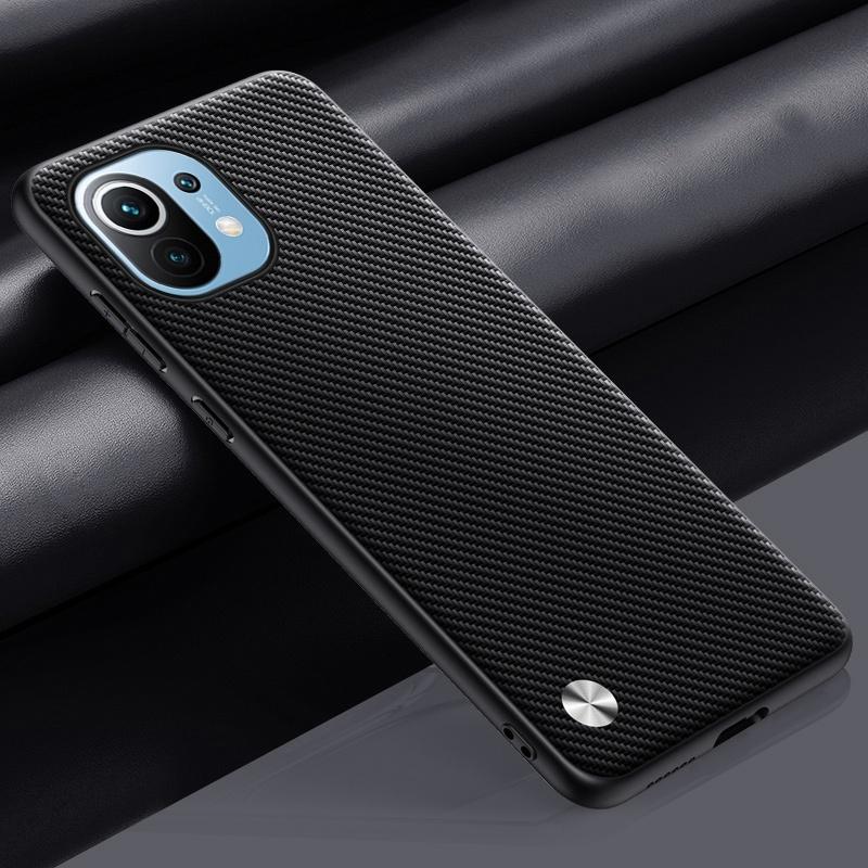 Luxury PU Leather Case For Xiaomi Mi 11 Mi11 Back Cover Matte Silicone Shockproof Full Protection Phone Case For Xiaomi 11 5G