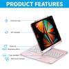360 Degree Rotatable BT Keyboard for Rechargeable Wireless Keyboard & Mouse With 7-Color Backlit