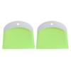 2шт пластиковый скребок для крема шпатель резак для теста кухонный инструмент для выпечки кондитерских изделий зеленый