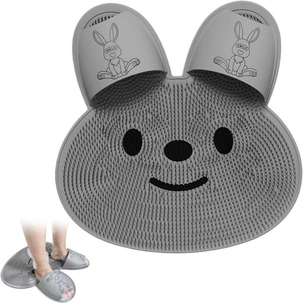 Creative Massage Shower Pad Cute Non-slip Bath Rug Shower Foot Scrubber Mat Bathing Accessories