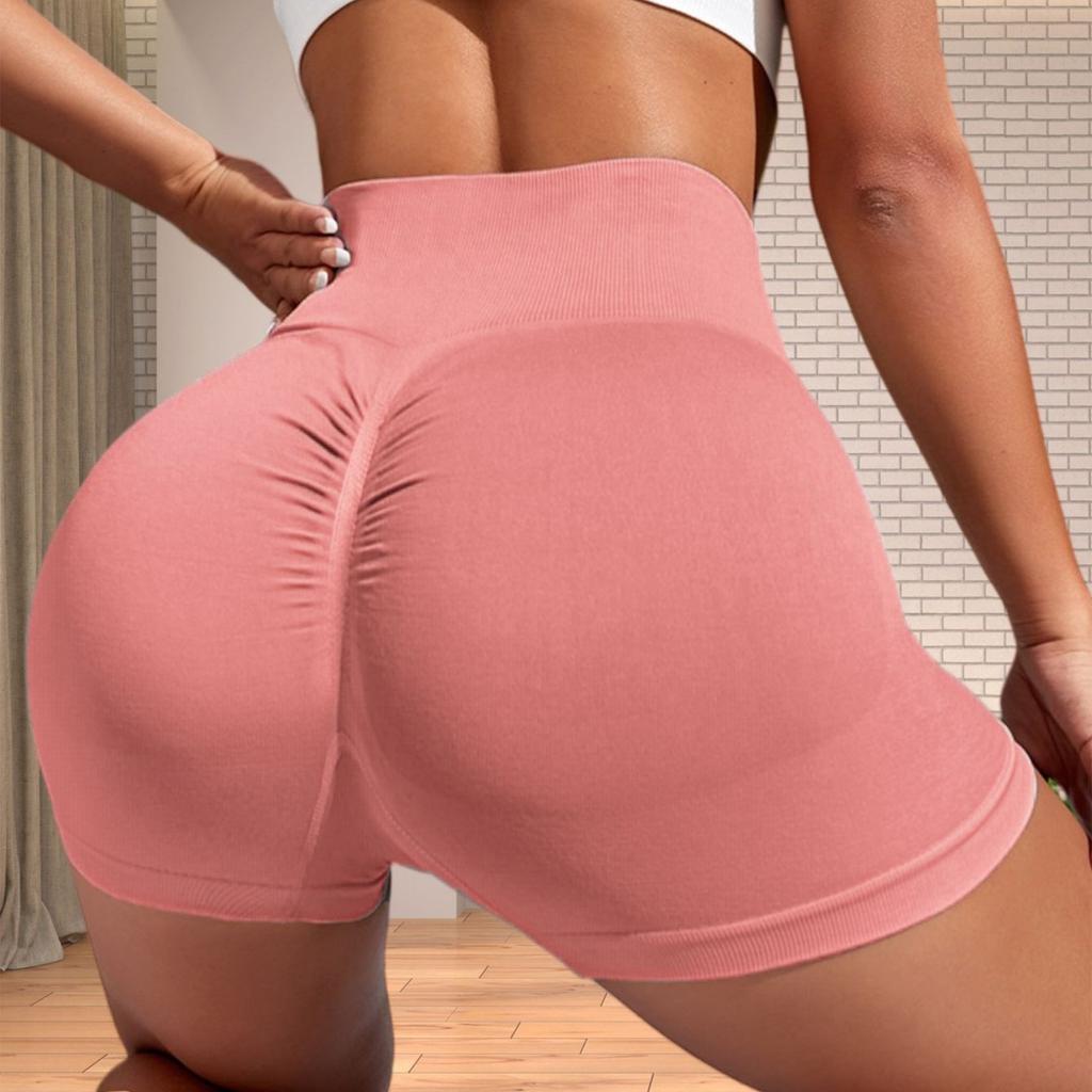 Women's High Waist Peach Lift Hip Sports Shorts Tight Yoga Shorts