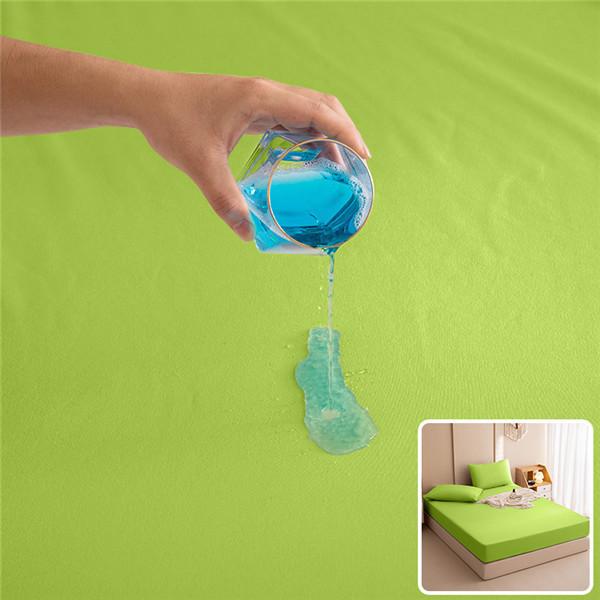 Elastic Band Fitted Bed Sheet Waterproof Bed Mattress Protector Pad Bed Double Couple Bedspread Multi Size Bed Sheet