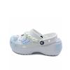 Baya Platform Clog Butterfly Love Flower Dream Girl's School Style Beach EVA Hole Shoes Unisex White Blue