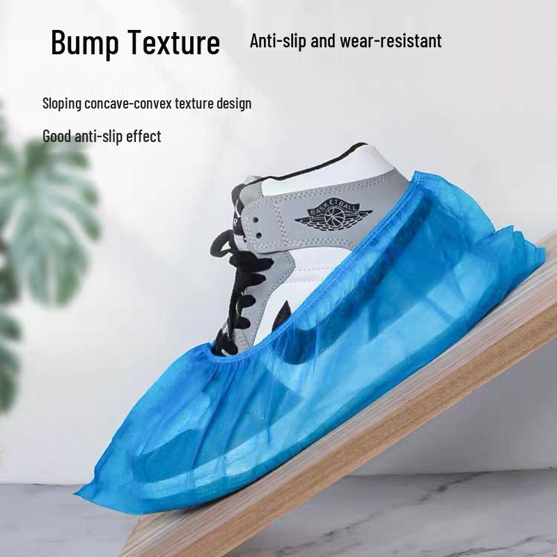 Disposable Non-Woven Anti-Slip Shoe Covers for Dust-Free Indoor Use