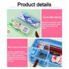 Double Layer Pencil Case Pencil Sharpener Stationery Storage Box  For Boys/Girls