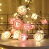 LED String Light Imitation Rose String Light Wedding String Light Festival Decoration LightPink and