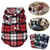 Dog Shirts British Style Plaid Pet Dog Clothes for Small Dogs Cotton Puppy Cat Clothing French Bulldog Vest Chihuahua Summer