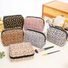 Fashion Portable Cosmetic Bag Leopard Women Makeup Bags Tote Travel Organizer Toiletry Wash Bag Female Beauty Pouch Purse