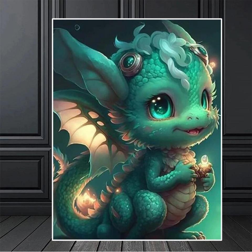 Diamond Painting Dragon Baby New Arrival 2023 Diamond Embroidery Cartoon 5d Mosaic Picture Full Drill Square Round Craft