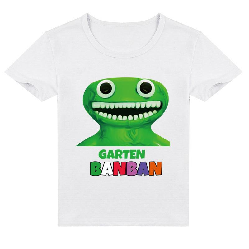 Garten of Banban Casual T-shirts Unisex Summer Children's Sports Clothes Toddler Kids Short Sleeves Cartoon Printed Tees Tops Baby Boys Grils