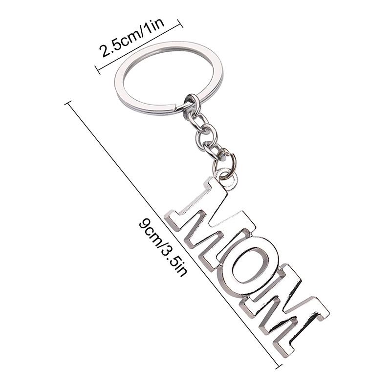 Father's Day Mother's Day Mom Dad Key Chains Rings Alloy Pendants Holder Gift Accessories