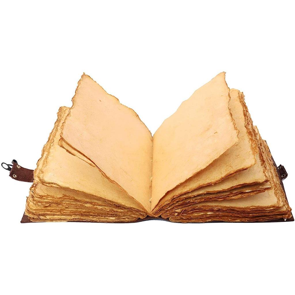 The Vintage Journal Leather Antique Handmade Leather Bound, Notebook for Writing, Gift, Daily Diary, Travel - 7 X 5 Inches  Brown