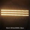 20Pcs Dc12V Smd 3 Led Module Injection Waterproof Ip67 Decorative 2835 Hard Strip Bar Light Lamp White Red Green Blue