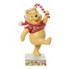 Jim Shore Enesco Disney Traditions Winnie the Pooh with Candy Cane 5.5 Inch