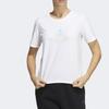 Adidas Solid Color Logo Crew Neck Short Sleeve T-Shirt Women Tops White HF2482