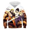 2023 New Naruto Hoodie Animation Kids 3D Printed Fashion Sweatshirts Boys Girls Kids Pullovers Street Wear Coats 3-14 Years Old