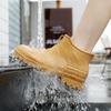 Fashion Summer New Women's Fashion Slip-on Sleeve Waterproof Outdoor Leisure All-match Non-slip Womens Rain Boots Water Shoes Size 36-41