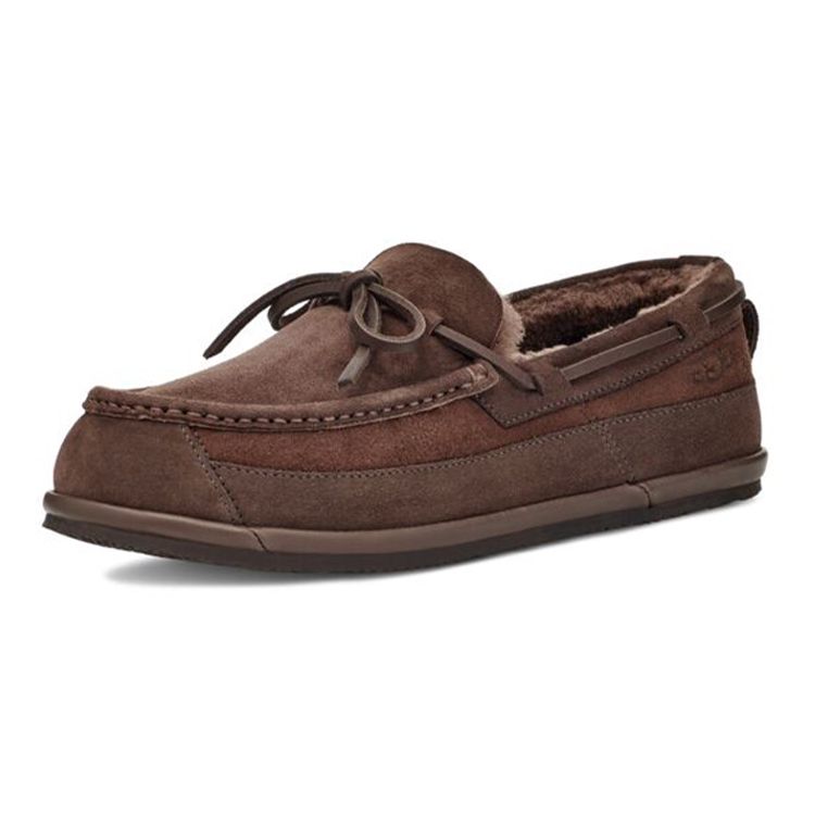 UGG Classic Casual Moccasin Flat Shoes Men Shoes Brown 1120924-GRZ
