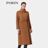 PORTS Women's Double-Breasted Wool Cashmere Coat