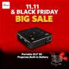 Vivicine P11 Newest Smart Pocket Mobile 3D Mini Projector,Built-in Battery,support Power Bank Charging