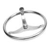 Stainless Steel Boat Steering Wheel 3 Spoke 13 1 2 Inch Dia. Marine Steering Wheel for 3 4 Inch Tapered Shaft with 5 8