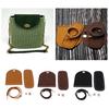 5x/Set PU Handbag Parts for DIY Weave Bag Sewing Accessories Black