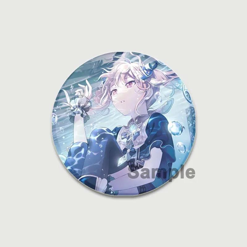 32/44/58mm Cute Project SEKAI Anime Pins Akiyama Mizuki Tinplate Badge DIY Custom Cartoon Girl Brooch Pin for Hat Bag Fans Collection Gifts
