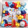Happy Birthday Balloon Set Circus Themed Birthday Party Venue Arrangement