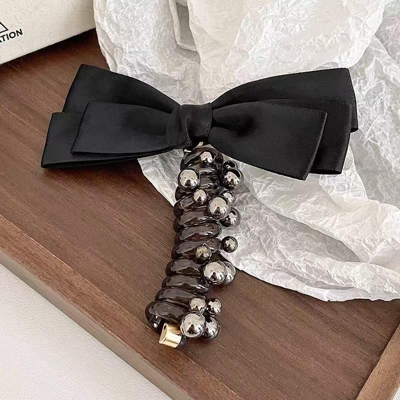 1pc Elegant Bow Pearl Phone Cord Hair Ring, New Sweet Bubble Braid Artifact Twist Braid Head Rope Ponytail Braided Hair Rope