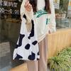 1 Autumn and Winter Leopard Print Corduroy Shoulder Canvas Bag Shopping Bag Women's Bag