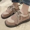 Winter Short Plush Flats Cotton Boots Lace-up Casual Trend Shoes New Fashion Warm Comfortable Shoes Female Mujer