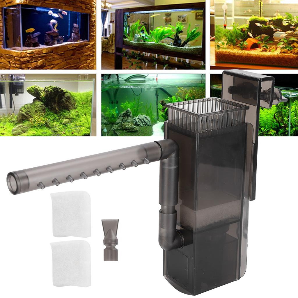 Aquarium Fish Tank External Wallmounted Type Hanging Water Grass Remove Oil Film Filter