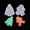 3D Gingerbread Man & Christmas Tree Silicone Mold for Fondant & Chocolate