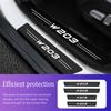 Four Carbon Fiber Scratch Protection Stickers for Car Doorsill Are Applicable To Mercedes Benz W124 W203 W204 ML Auto