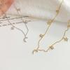Легкое роскошное ожерелье со звездами и луной для женщин, персонализированные и передовые дизайнерские аксессуары, новая ключичная цепочка