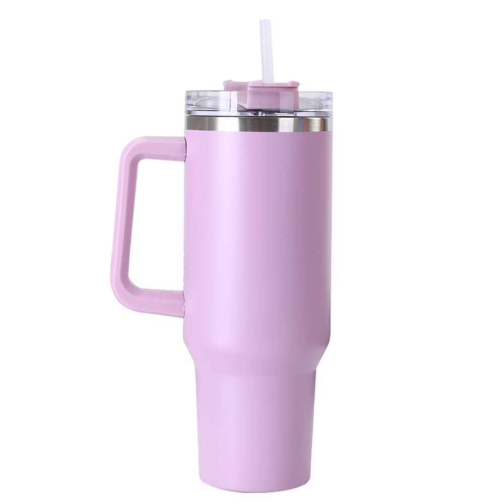 40oz Straw Insulated Tumbler with Handle Portable Water Cup Stainless Steel Vacuum Thermal Insulated Mug for Cold Hot Beverages