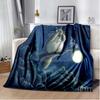 Throw Blanket Totoro Hayao Miyazaki Black Cat Throw Blanket Bedspread Sofa Soft Blanket  Adult/children Blanket Travel Camping